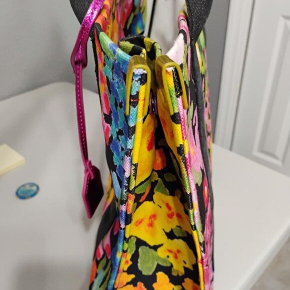 NWT Kurt Geiger Multicolor Floral Large Southbank Tote Bag with Metallic Accents - Picture 12 of 13